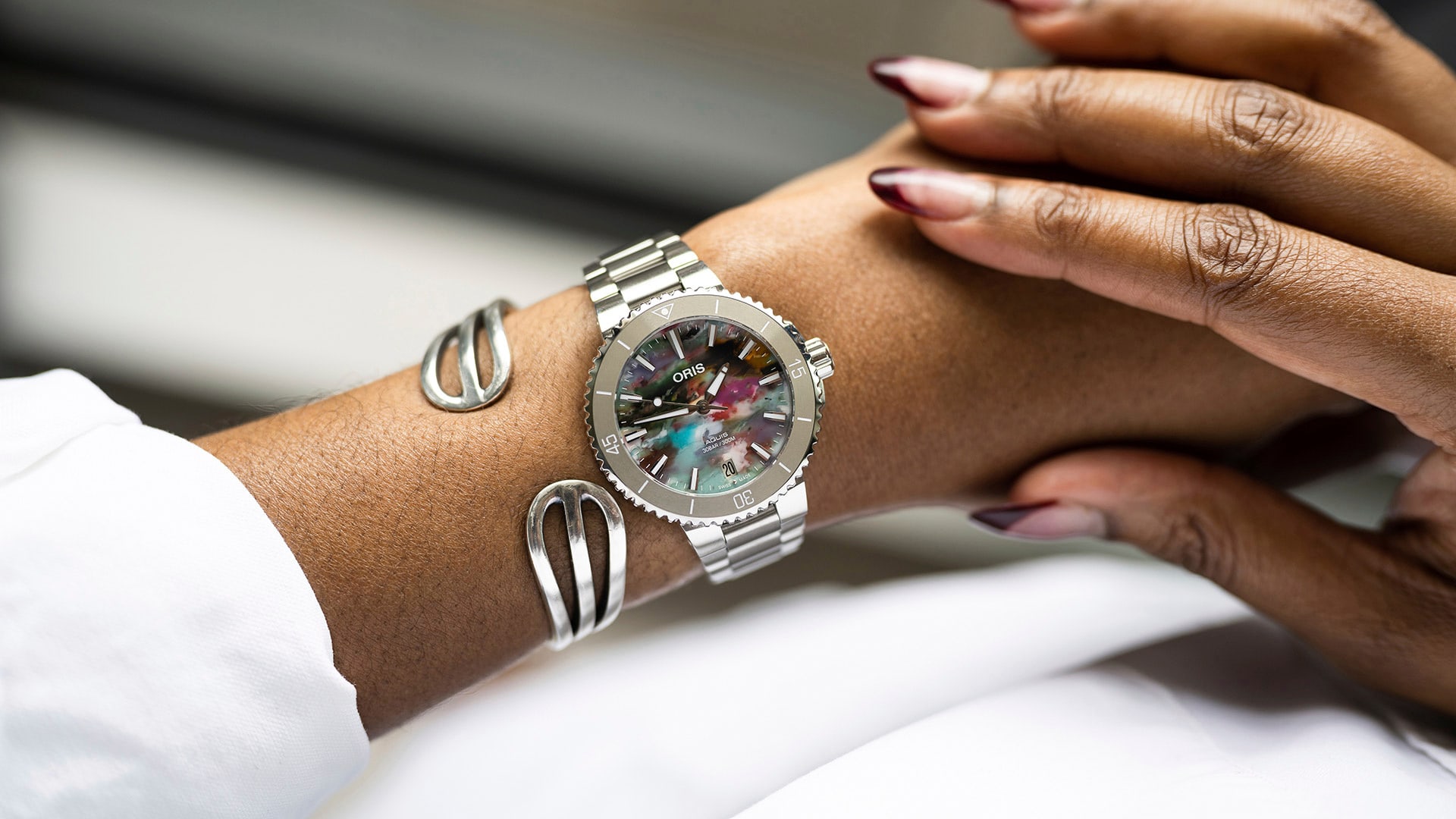 Aquis デイト - 01 733 7770 4150-Set | Oris